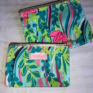 Set of 2 Lilly Pulitzer Cosmetic Bags